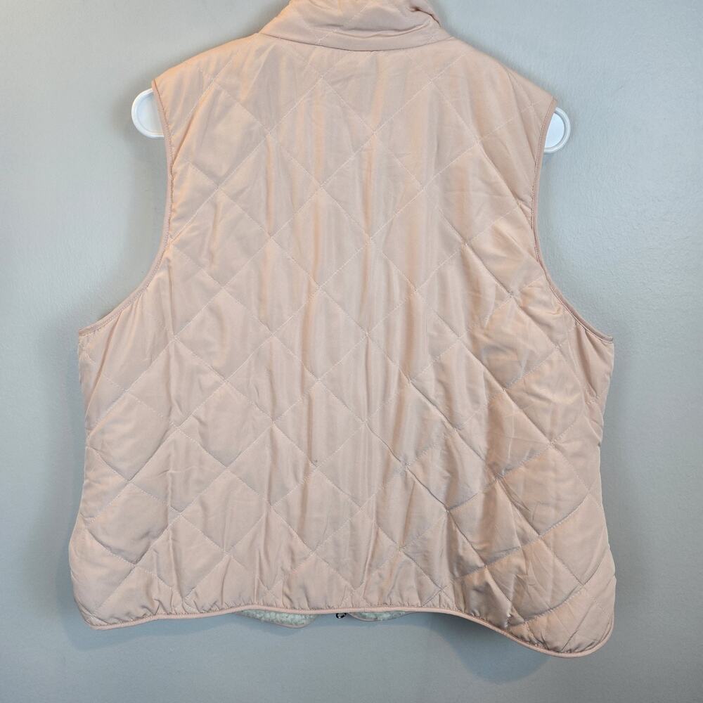 Ruby Rd Petite Large Pink Reversible Cream Sherpa… - image 4